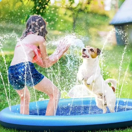 PVC Water Spray Play Mat for Pets and Kids