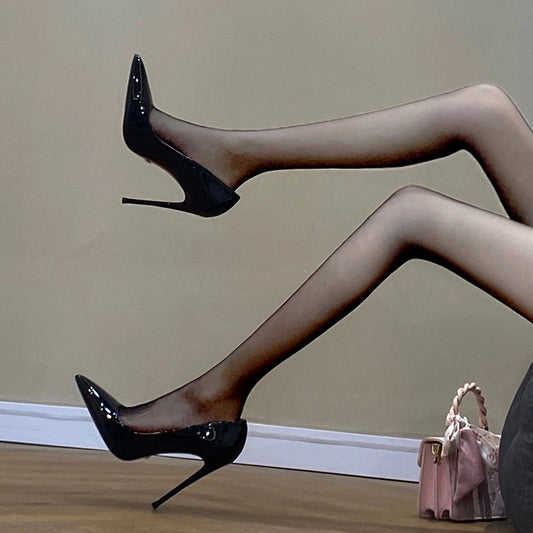 Red-soled high heels