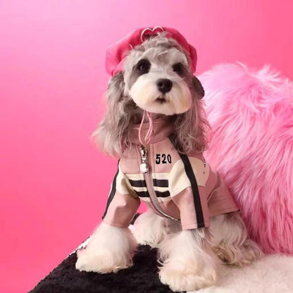 Dog Autumn and Winter Clothes Outwear Motorcycle Jacket