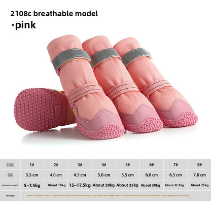 New Reflective Waterproof Dog Shoes