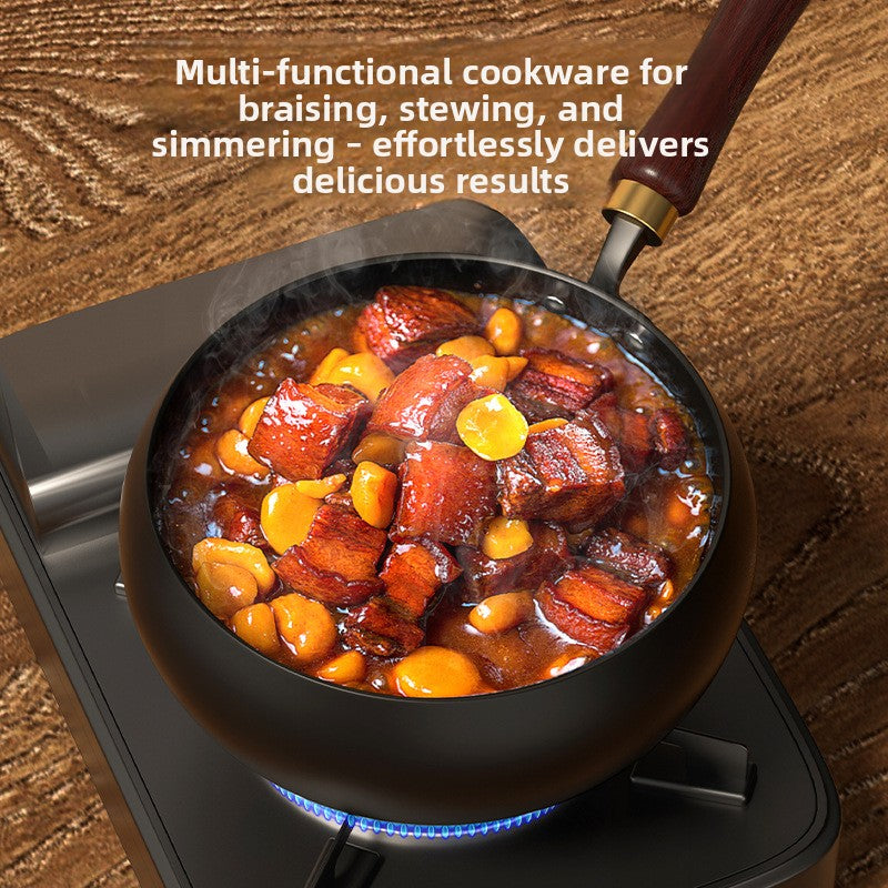 Traditional Hammered Iron Wok Non-stick Frying Pan