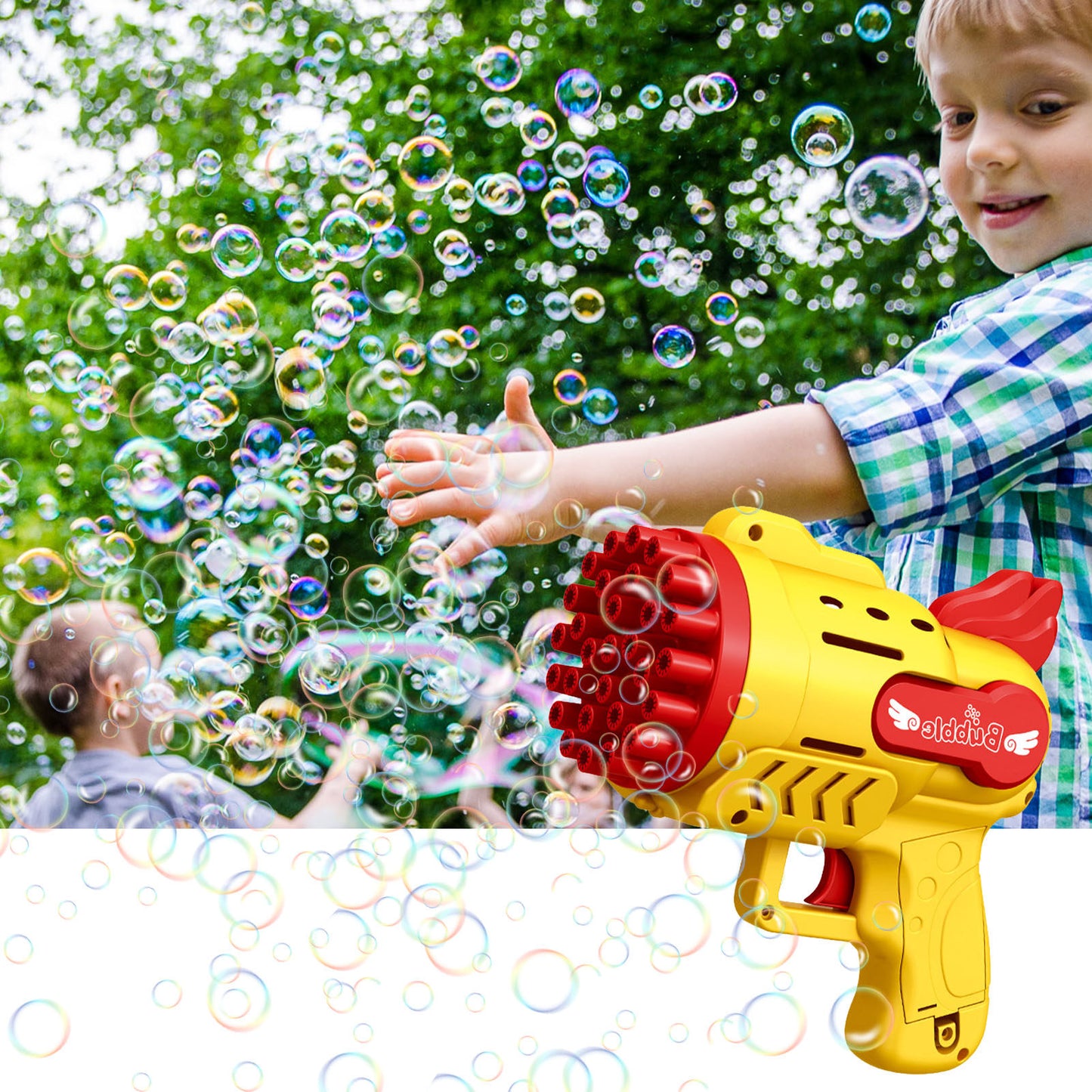 Electric Automatic Bubble Blower Toy for Kids