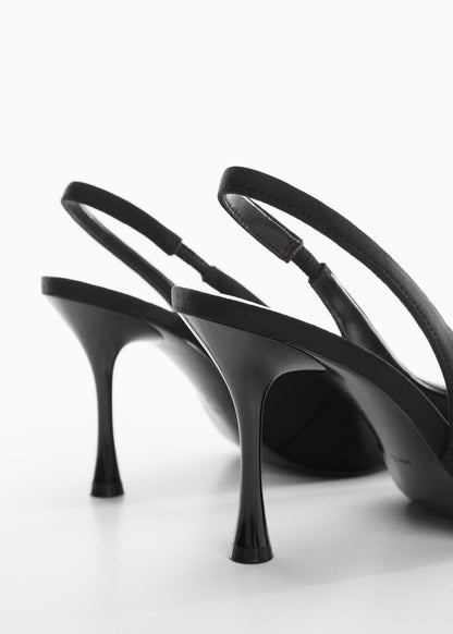 Women's Stiletto Sandals Pointed Toe Elastic Band Heels