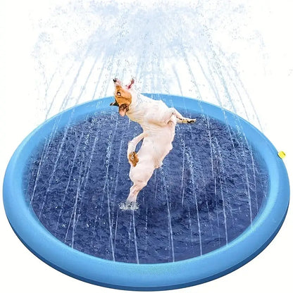 PVC Water Spray Play Mat for Pets and Kids