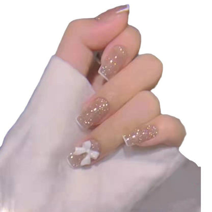 Whitening Wearable Elk Nails Fake Nails Manicure Stickers