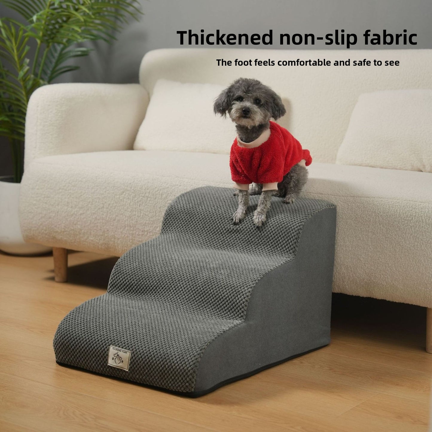 Detachable and washable small anti-slip climbing ladder for pets