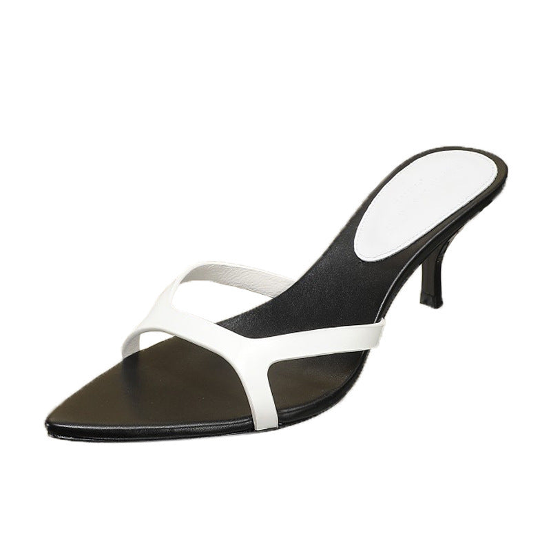 Matte Genuine Leather Womens Sandals