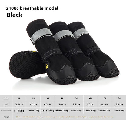 New Reflective Waterproof Dog Shoes