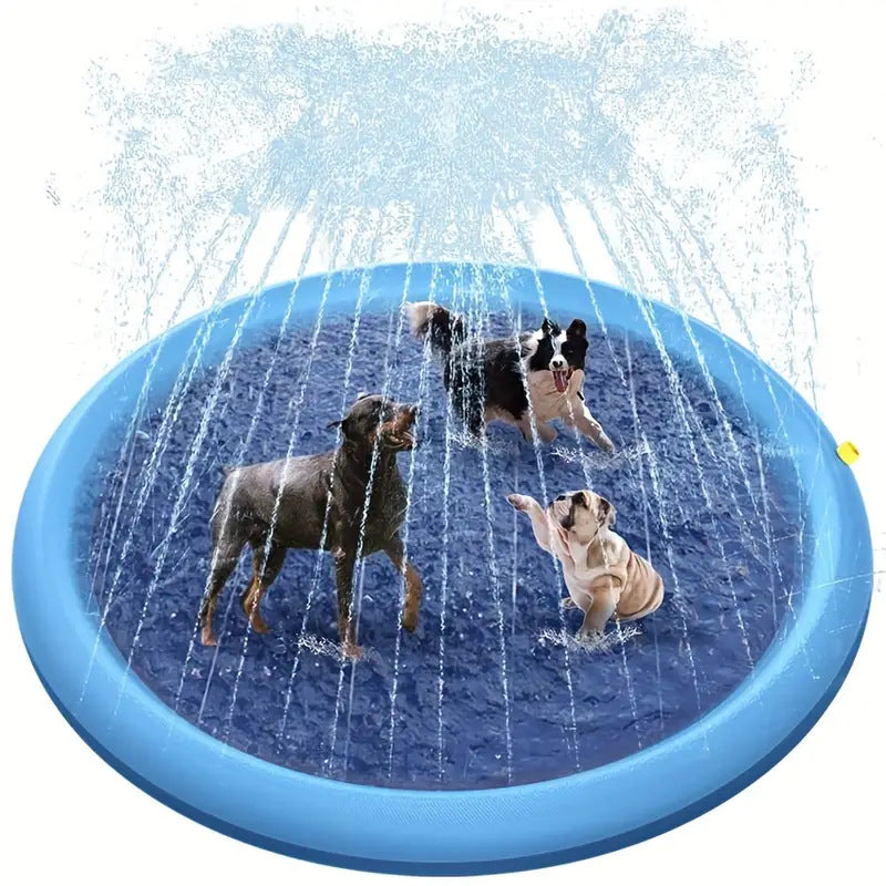 PVC Water Spray Play Mat for Pets and Kids