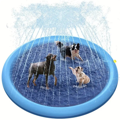 PVC Water Spray Play Mat for Pets and Kids