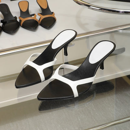 Matte Genuine Leather Womens Sandals