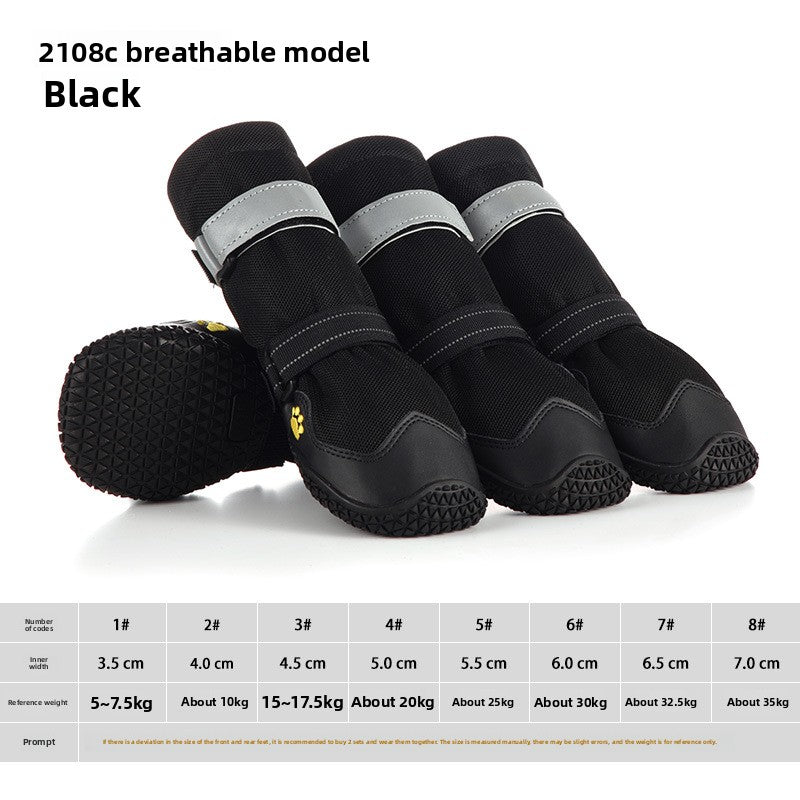 New Reflective Waterproof Dog Shoes