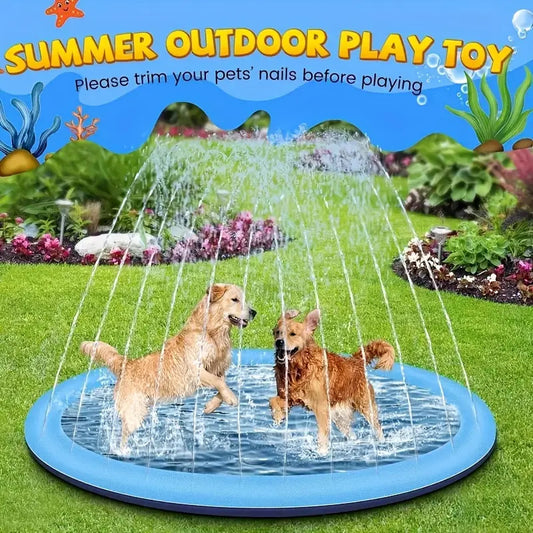 PVC Water Spray Play Mat for Pets and Kids